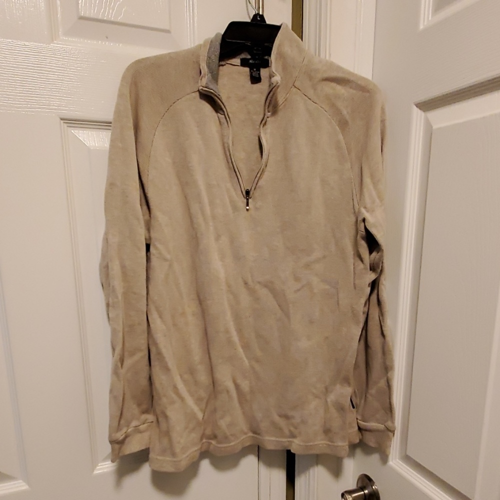 Alfani Quarter Zip Sweater Size Medium